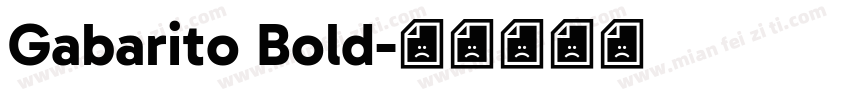 Gabarito Bold字体转换